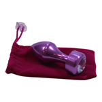Gladde Aluminium Paarse Buttplug