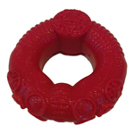 Gas Mask 2 Cock Ring - Rood