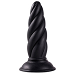 Menzstuff Twisted Buttplug - Zwart
