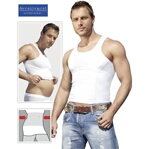 Buik-Weg Shirt Wit