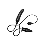 Deuce opblaabare dildo en anale plug voor dubbele penetratie