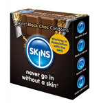 Chocolade Condooms van SKINS 4 stuks