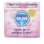 SKINS Condooms met Kauwgum smaak 4 Stuks