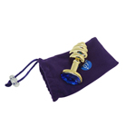 Geribbelde Goudkleurige Buttplug