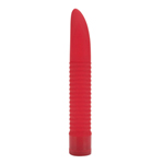 Rode Geribbelde Vibrator - COLT